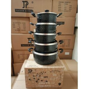 James Pot Black Cookware Set(Wove) Granite Material