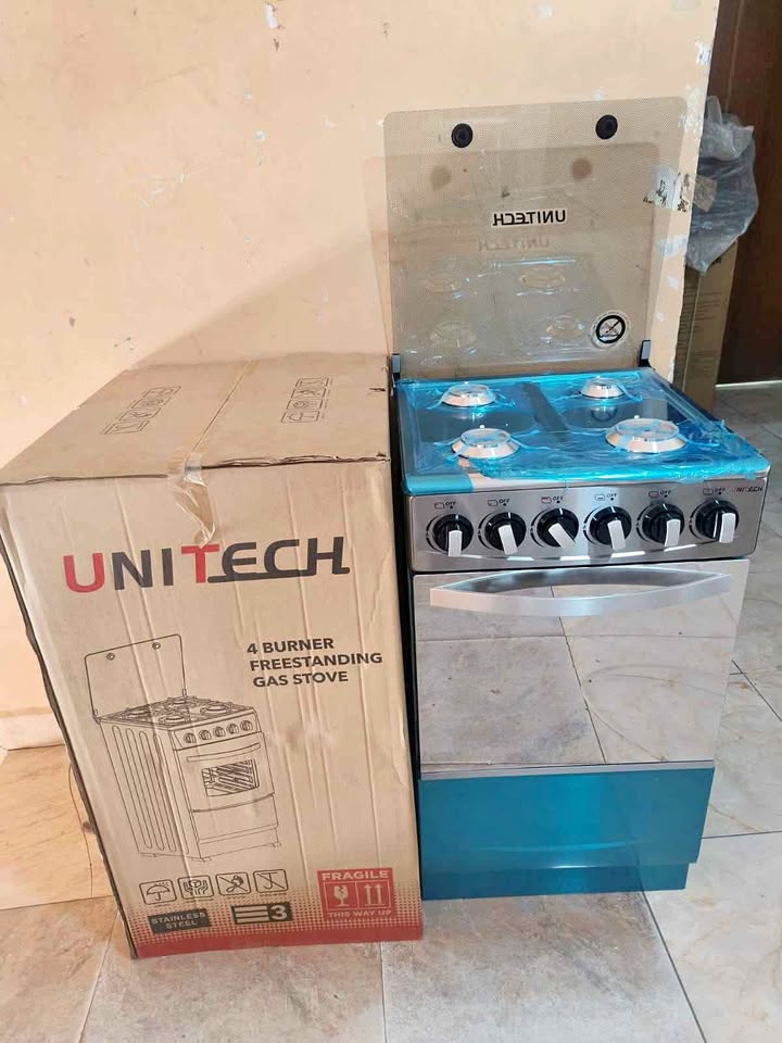 Silver 50*55 Unitech full gas freestanding JET autoignition cooker