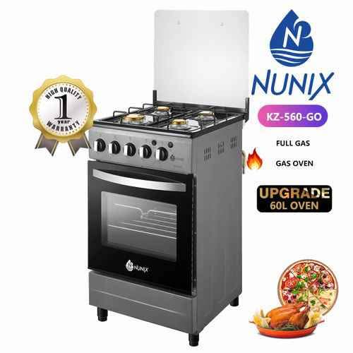 Nunix 50x55 Full Gas Standing Cooker with Gas Oven