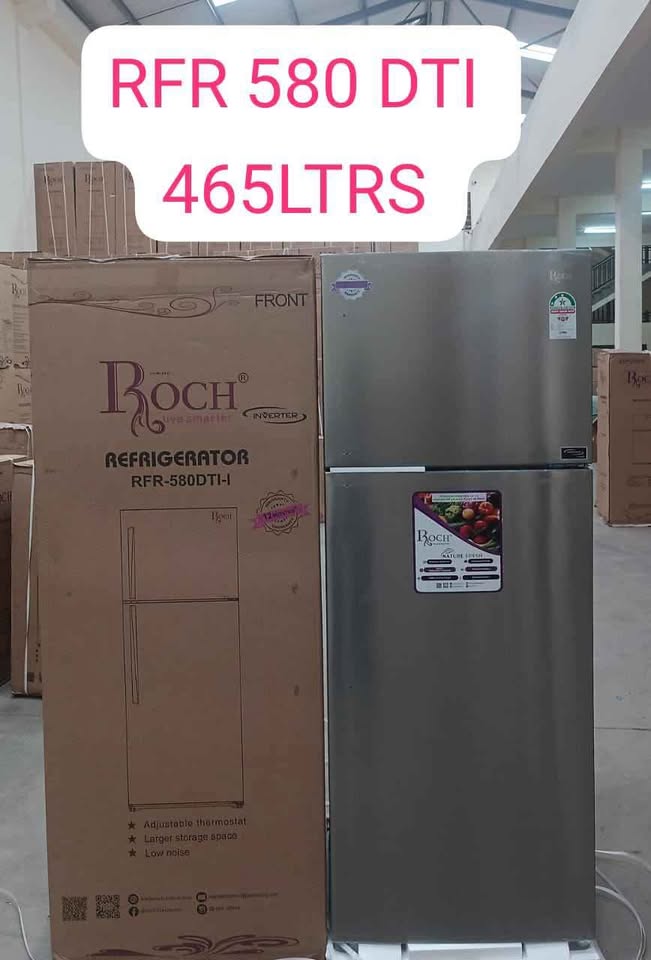 Roch RFR-580-DTI 465 Litres No Frost Double Door Fridge